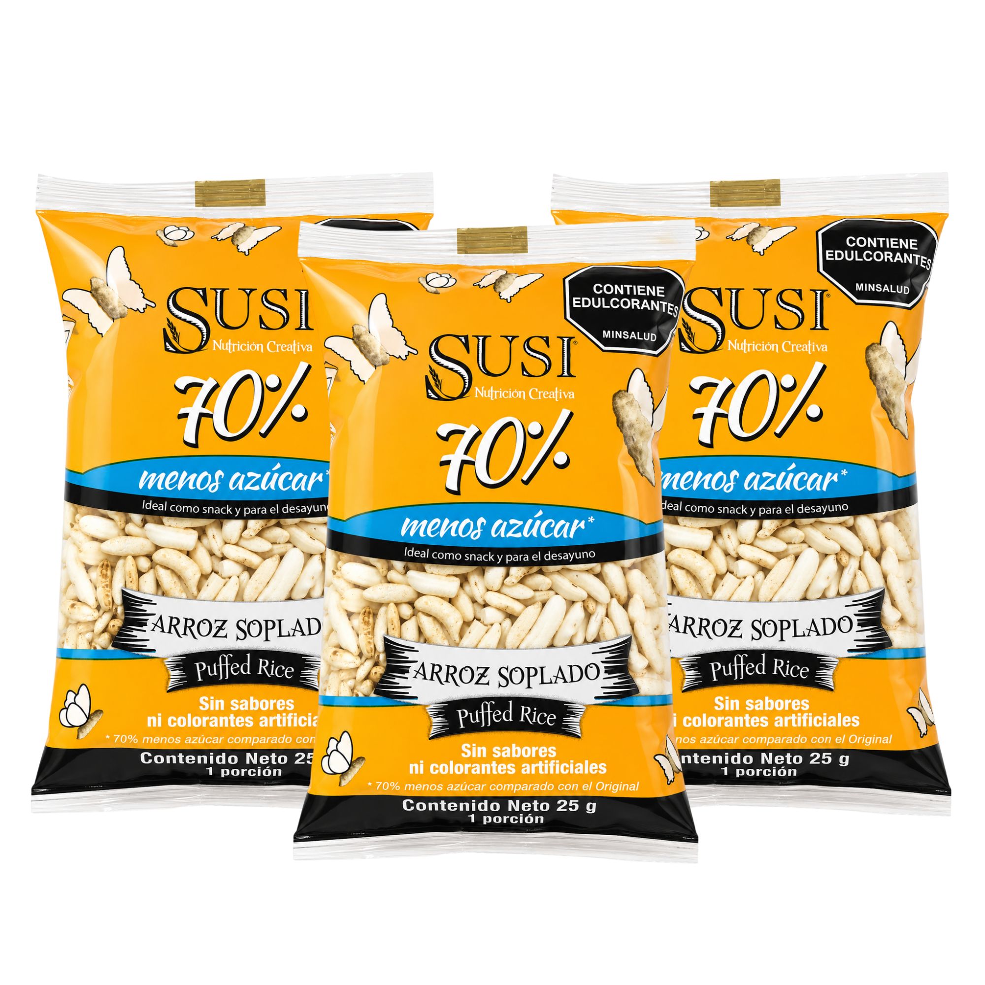 Arroz Soplado Menos Azúcar 25g – 6 und